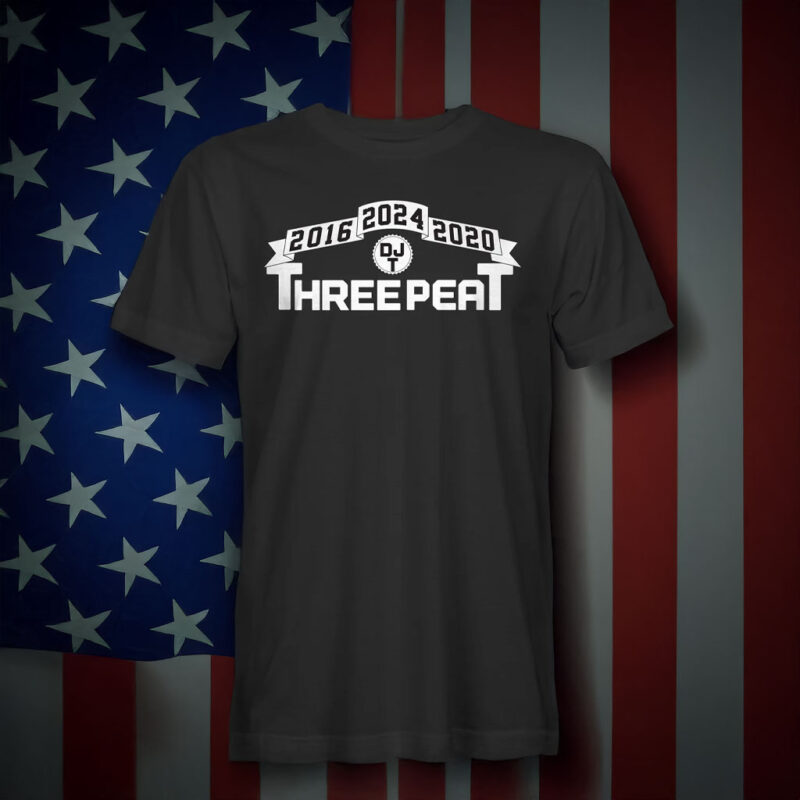 Trump Threepeat T-Shirt: Show Your Support for the 2016, 2020, and 2024 Elections 6 2016 2024 2020 Trump Threepeat T-Shirt