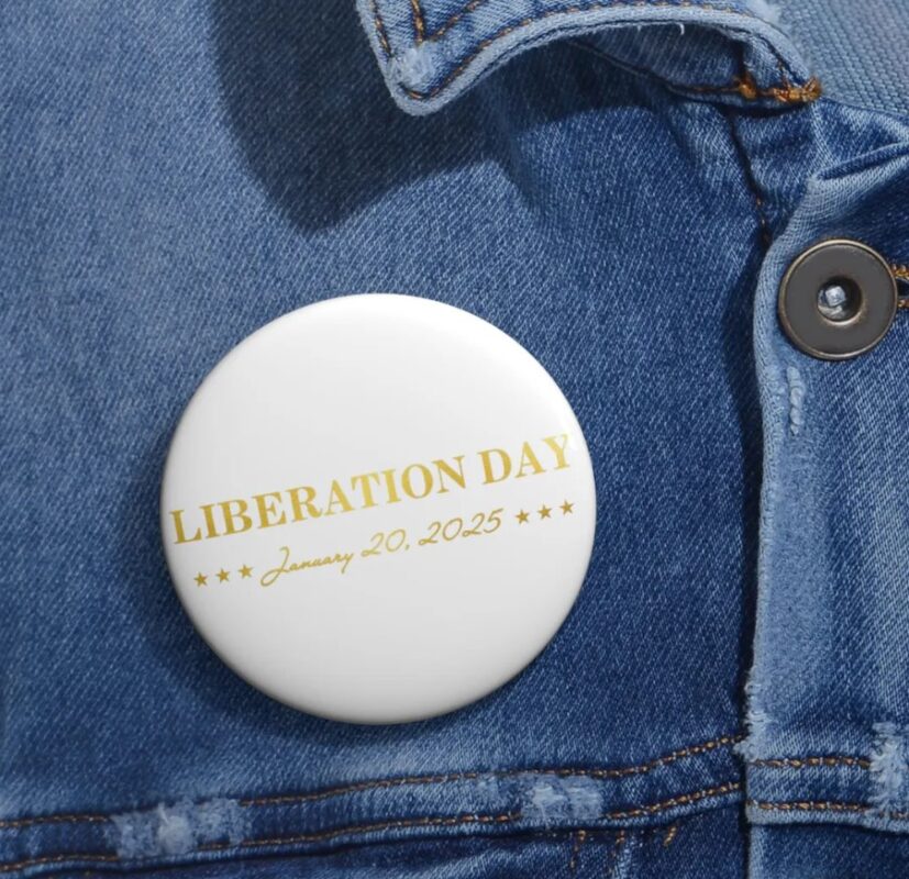 2025 Presidential Inauguration Commemorative Pin Button 11 2025 Presidential Inauguration Pin Button3