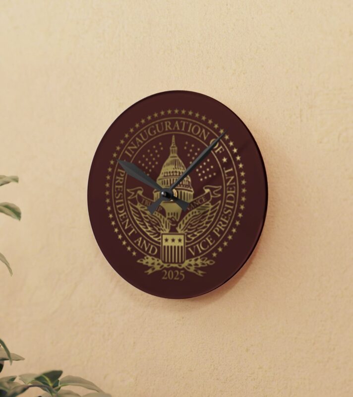 2025 Trump Inaugural Commemorative Acrylic Wall Clock 14 2025 Trump Inaugural Acrylic Wall Clock