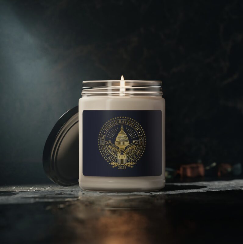 2025 Trump Inaugural: Commemorative Soy Candle with Patriotic Aroma 12 2025 Trump Inaugural Scented Soy Candle, 9oz