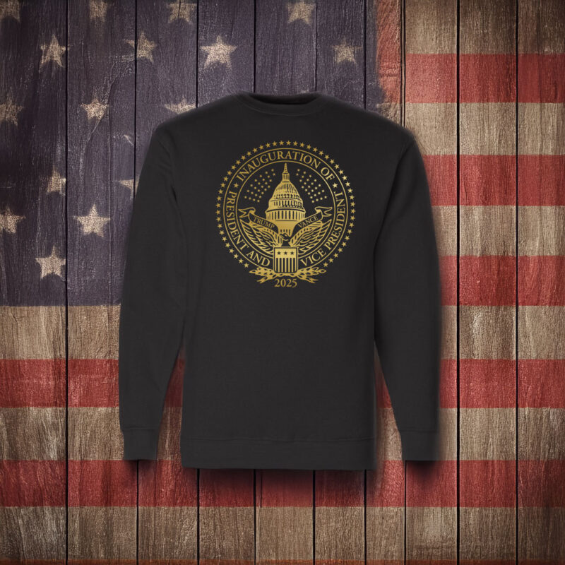 2025 Trump Inaugural Seal Black Crewneck Fleece Sweatshirt 6 2025 Trump Inaugural Seal Black Crewneck Fleece Sweatshirt