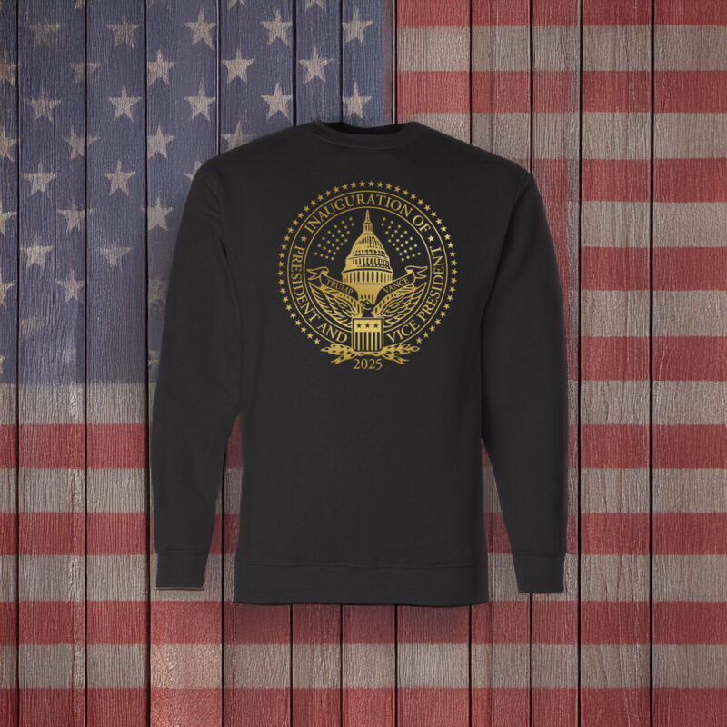 2025 Trump Inaugural Seal Black Crewneck Fleece Sweatshirt 7 2025 Trump Inaugural Seal Black Crewneck Fleece Sweatshirt