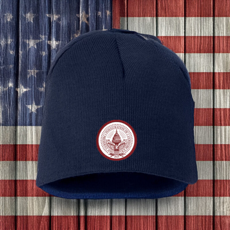 2025 Trump Inaugural Seal Navy Knit Beanie 6 2025 Trump Inaugural Seal Navy Knit Beanie