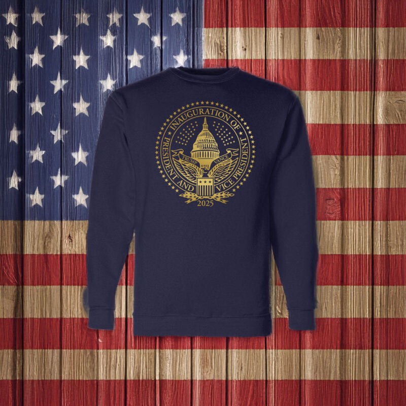 2025 Trump Inaugural Seal Navy Crewneck Fleece Sweatshirt 6 2025 Trump Inaugural Seal Navy Crewneck Fleece Sweatshirt