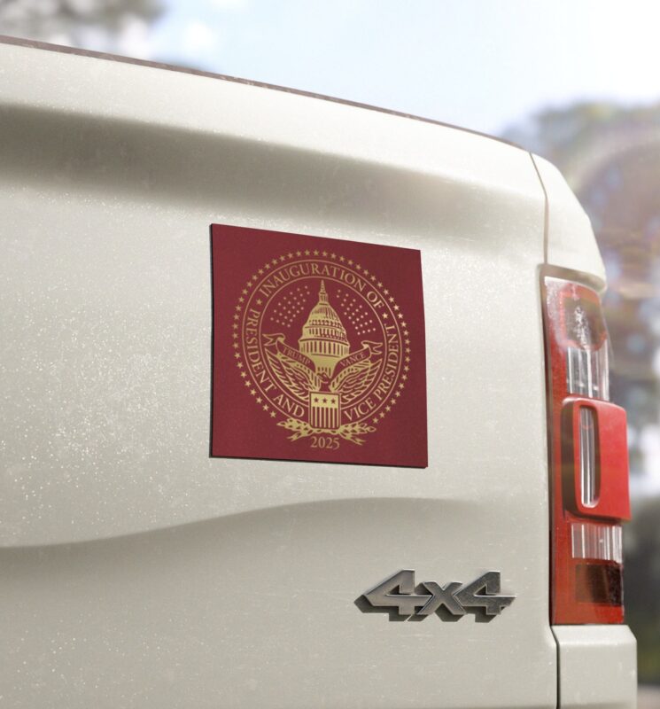 2025 Trump Inaugural Seal Red Car Magnets: Show Your Support with Pride 9 2025 Trump Inaugural Seal Red Car Magnets