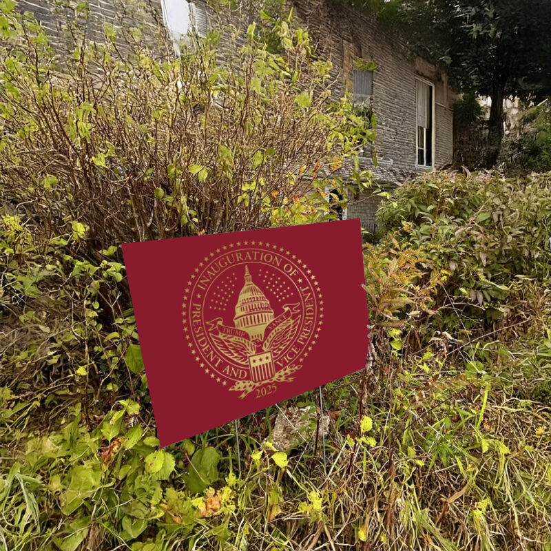 2025 Trump Inaugural Seal Red Yard Sign 11 2025 Trump Inaugural Seal Red Yard Sign