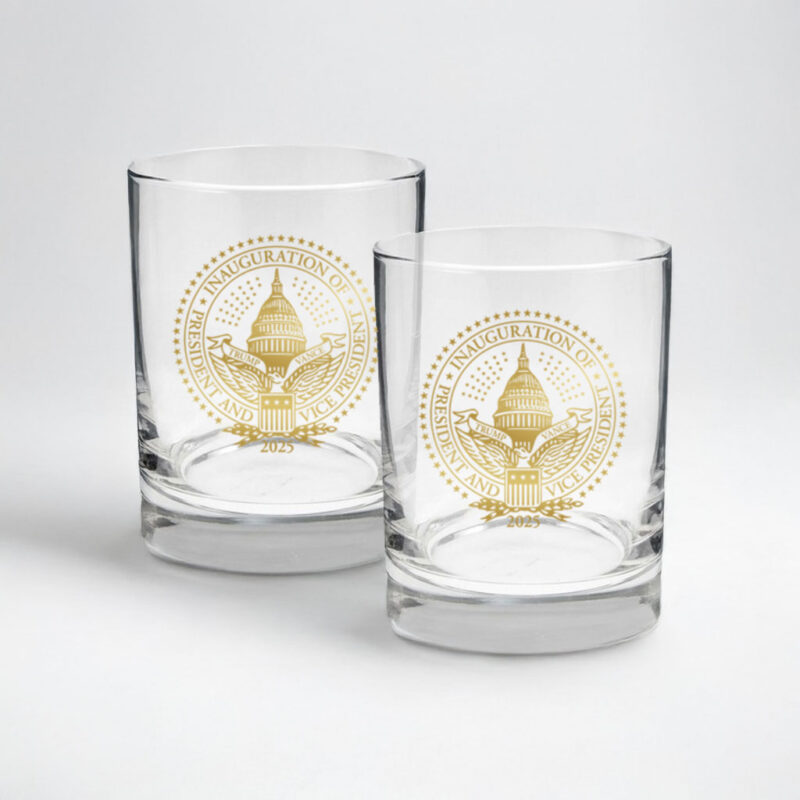 2025 Trump Inaugural Seal Whiskey Glasses 7 2025 Trump Inaugural Seal Whiskey Glasses