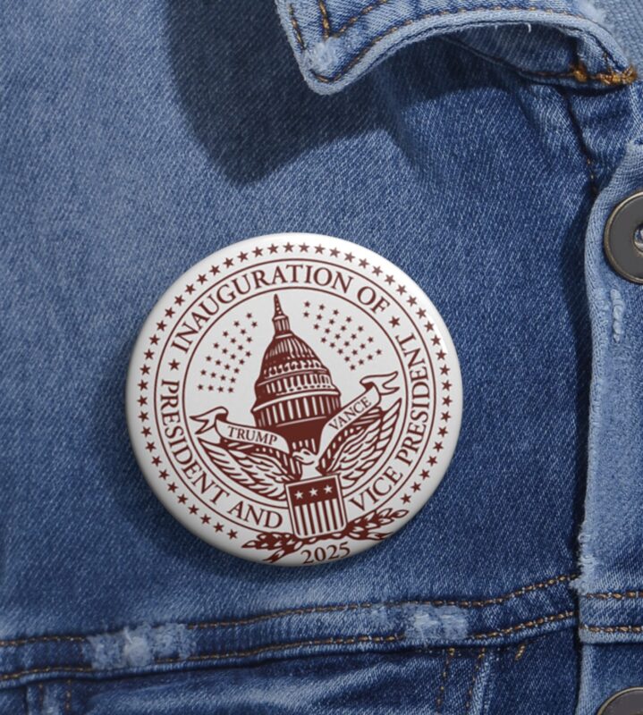 2025 Trump Inaugural Seal White Buttons 4 2025 Trump Inaugural Seal White Buttons