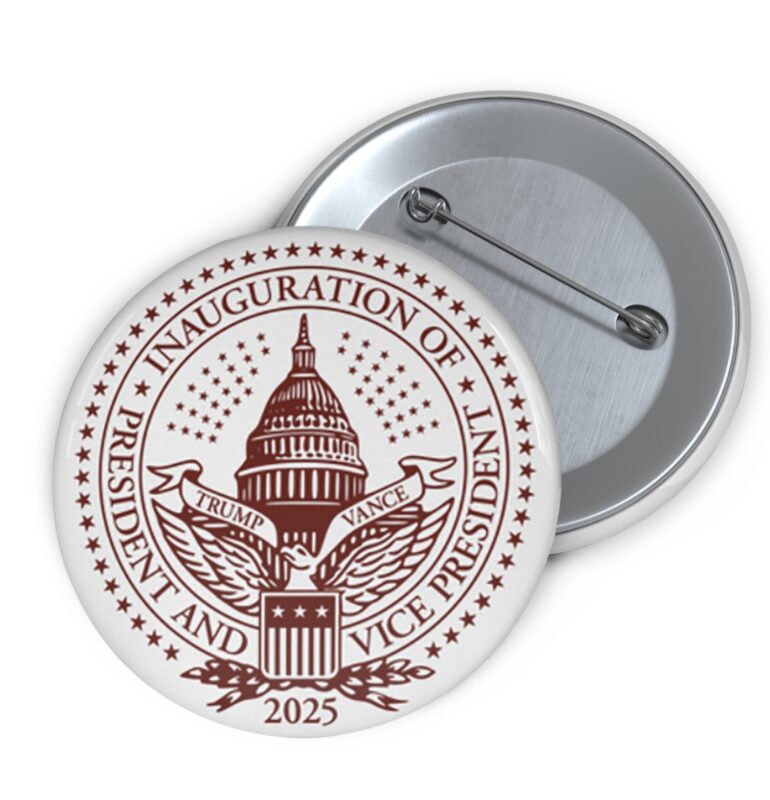 2025 Trump Inaugural Seal White Buttons 5 2025 Trump Inaugural Seal White Buttons