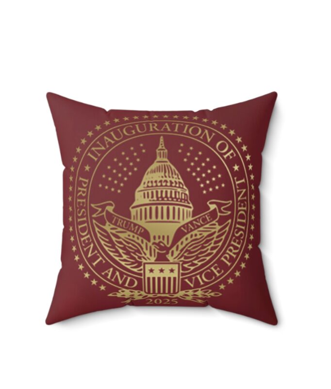 Celebrate the 2025 Inauguration with Our Exclusive Trump Spun Polyester Square Pillow 7 2025 Trump Inaugural Spun Polyester Square Pillow