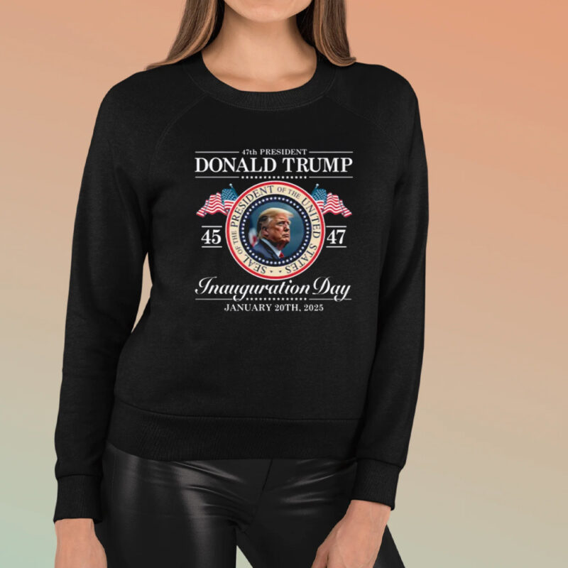 47th President Inauguration Day Commemorative T-Shirt 8 47 President Tshirt, Trump Inauguration Day T-Shirt