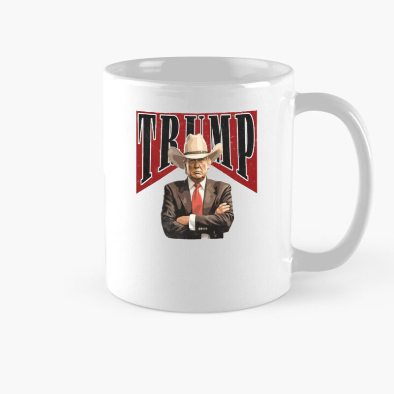 Trump Presidential Cowboy Mug: Show Your Support for the 45th President 8 Cowboy Trump Mug, Trump President Mug