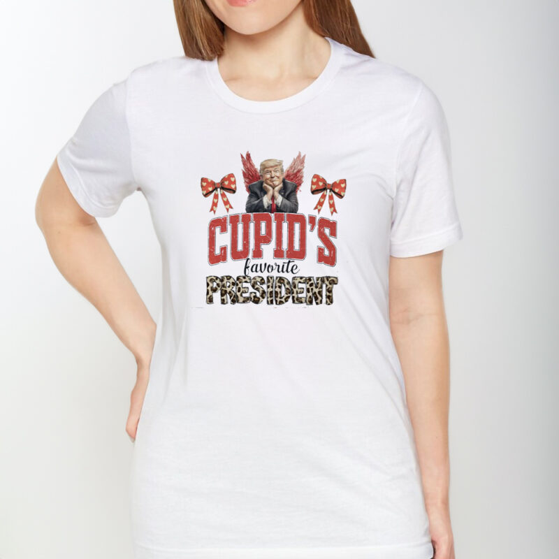 Cupid's Choice: Trump Valentine's Day Shirt for Lovers of Liberty 8 Cupid's Favorite President, Trump Valentine Shirt