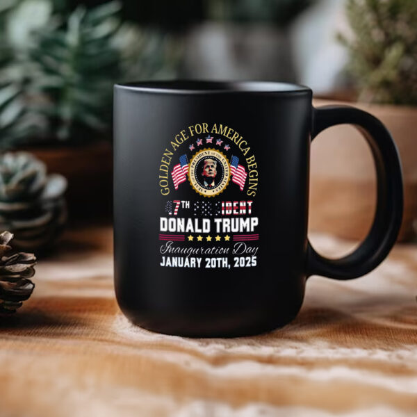 Digital Golden Age For America Begins, Trump 47 President, Trump Inauguration Day, January 20, 2025 Mug3