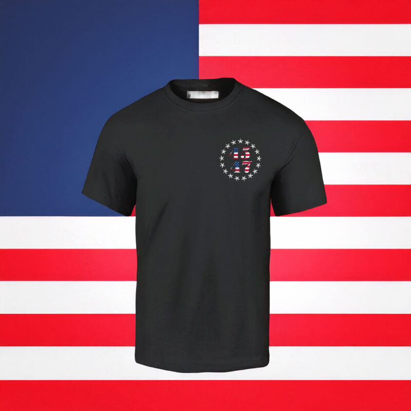 Donald Trump 2024 Pocket Star T-Shirt: Show Your Support for the 45th President 7 Donald Trump 45 47 President 2024 Pocket Star T-Shirt