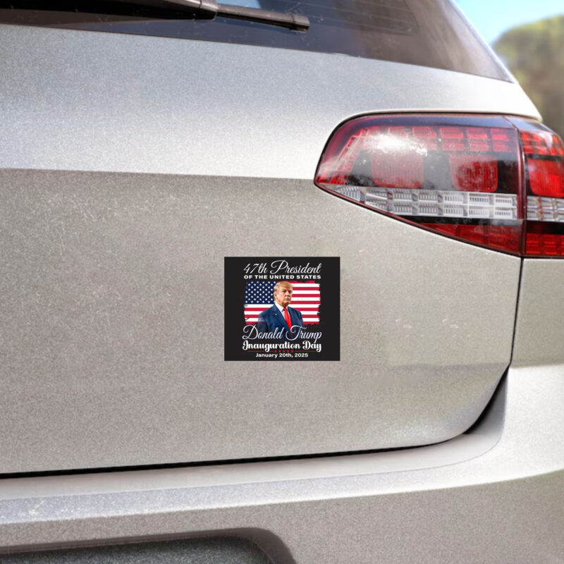 Show Your Patriotism: Donald Trump 47th President Inauguration 2025 Supporter Sticker 8 Donald Trump 47th President Inauguration 2025 Supporters Patriotic Sticker