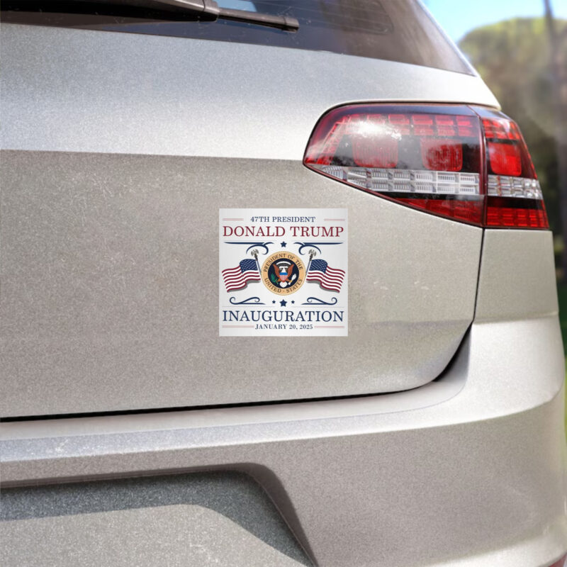 Celebrate the 47th US Presidential Inauguration with the Donald Trump Inauguration 2025 Sticker 8 Donald Trump Inauguration 2025 Sticker, 47th US President Inauguration Sticker
