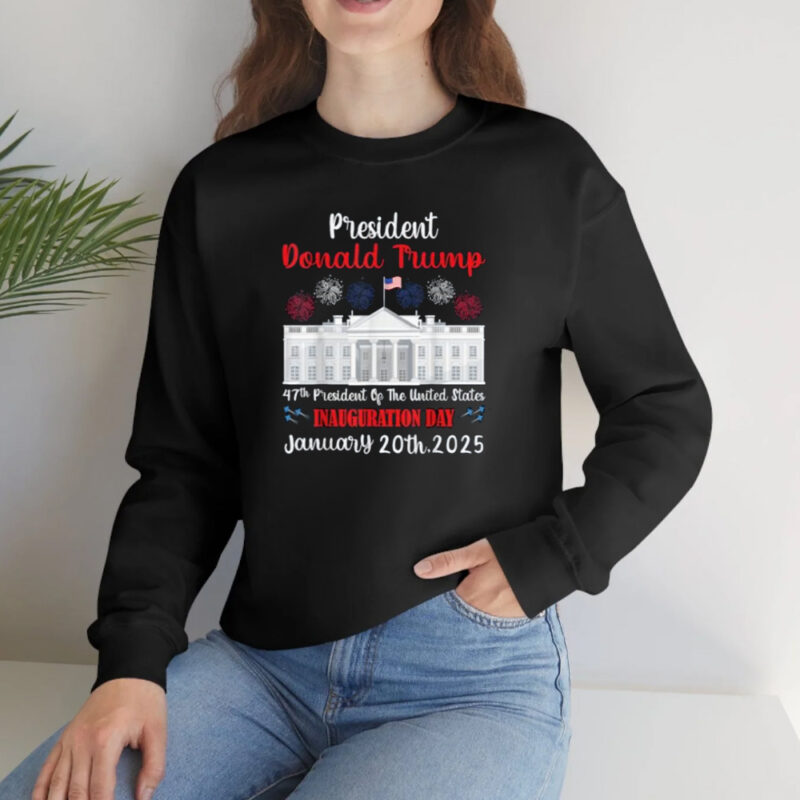Celebrate the 47th Presidency: Commemorate Inauguration Day 2025 with Exclusive Trump T-Shirt 10 Donald Trump Inauguration Day 2025 47th USA President Gifts T-Shirt2