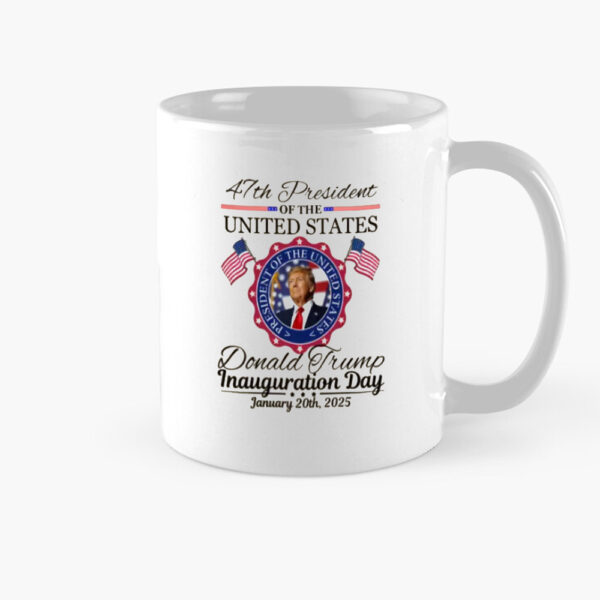 Donald Trump Inauguration Day 2025 Mug, Trump Vance 2025 Mug, 47th US President Inauguration Mug