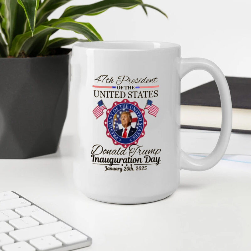 Inaugural Commemorative Mug: Trump Vance 2025, 47th US Presidential Inauguration 10 Donald Trump Inauguration Day 2025 Mug, Trump Vance 2025 Mug, 47th US President Inauguration Mug2