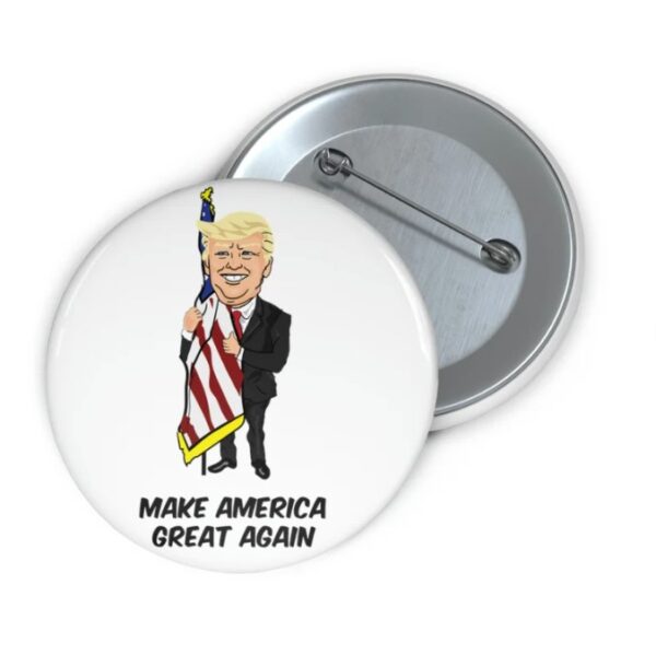 Donald Trump Make America Great Again President Flag Custom Pin Buttons3