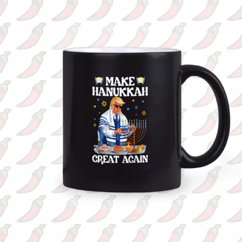 Make Hanukkah Great Again with Donald Trump Mug 10 Donald Trump Make Hanukkah Great Again Mug2