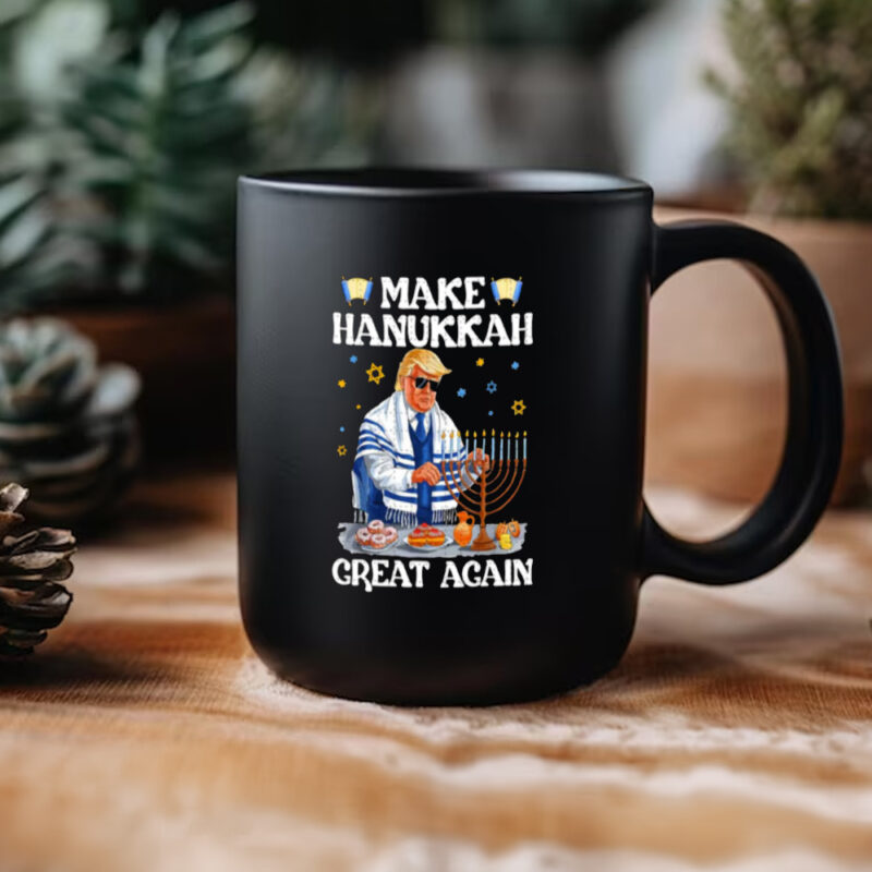 Make Hanukkah Great Again with Donald Trump Mug 11 Donald Trump Make Hanukkah Great Again Mug3