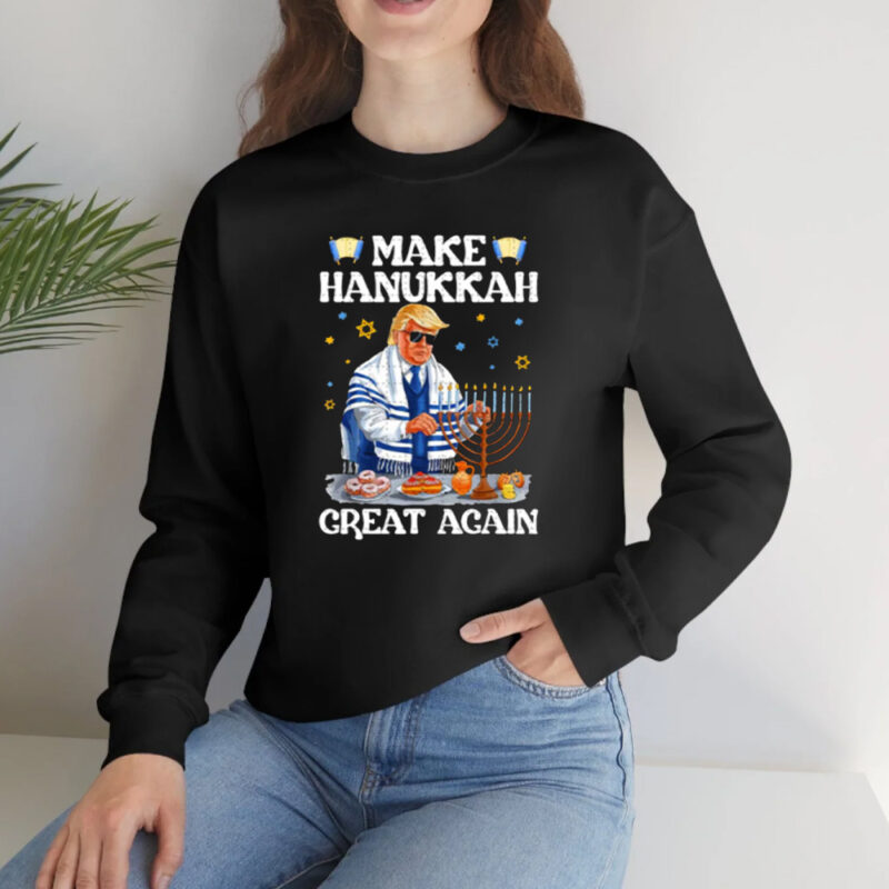 Make Hanukkah Great Again with Donald Trump's Festive Shirt 10 Donald Trump Make Hanukkah Great Again Shirt2