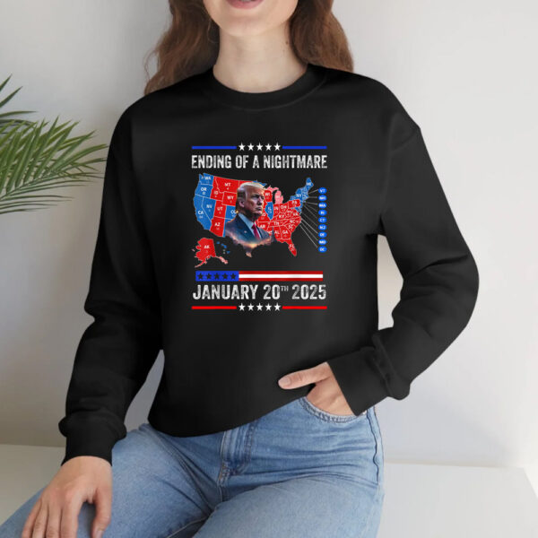 Ending of a Nightmare Shirt, Trump Won Inauguration Day 2025 T-Shirt2