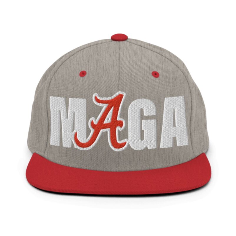 MAGA Snapback Hat: Show Your Support for Georgia-Alabama Game 12 Georgia – Alabama Game MAGA Snapback Hat