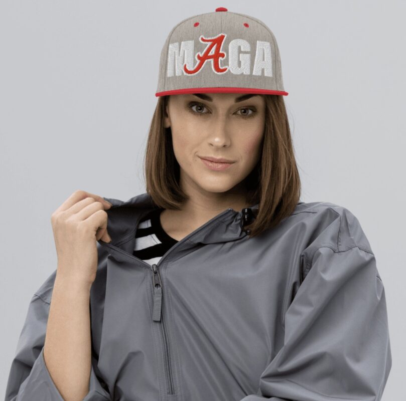 MAGA Snapback Hat: Show Your Support for Georgia-Alabama Game 10 Georgia – Alabama Game MAGA Snapback Hat