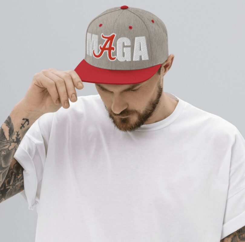 MAGA Snapback Hat: Show Your Support for Georgia-Alabama Game 13 Georgia – Alabama Game MAGA Snapback Hat