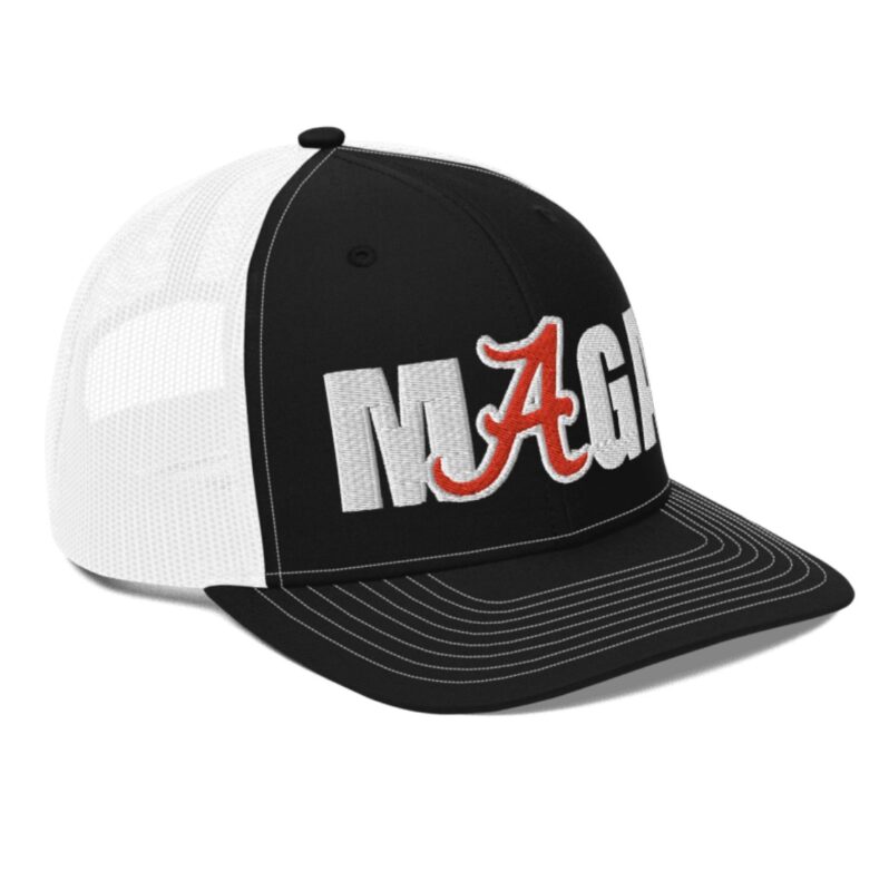 MAGA Snapback Trucker Hat: Show Your Support for Georgia-Alabama Game 11 Georgia – Alabama Game MAGA Snapback Trucker Hat