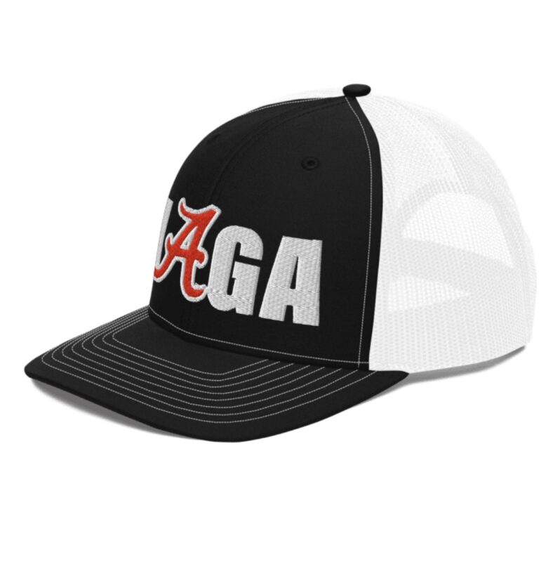 MAGA Snapback Trucker Hat: Show Your Support for Georgia-Alabama Game 10 Georgia – Alabama Game MAGA Snapback Trucker Hat