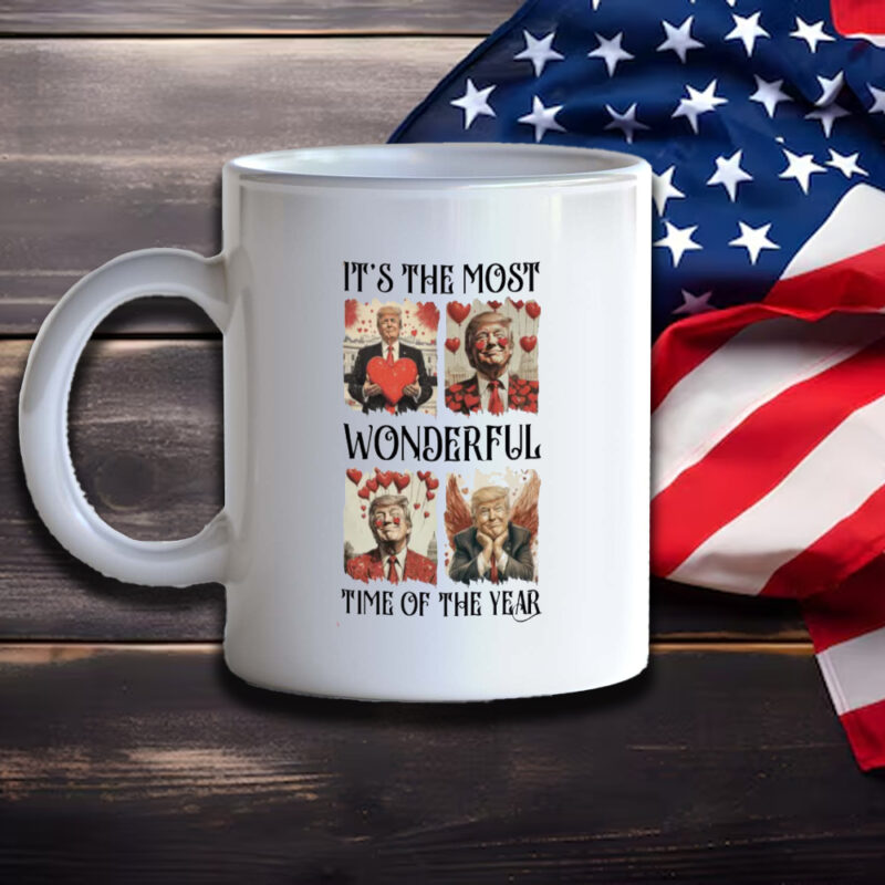 Celebrate Love with the "It's the Most Wonderful Time of the Year" Trump Valentine's Mug 11 It's The Most Wonderful Time of The Year Trump Valentines Mug3