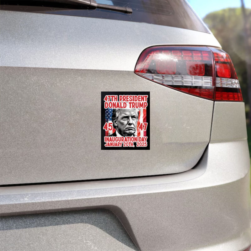 47th President Trump Inauguration Sticker: Commemorate the Historic January 20th, 2025 Event 8 January 20th, 2025, 47th President Trump Inauguration Sticker