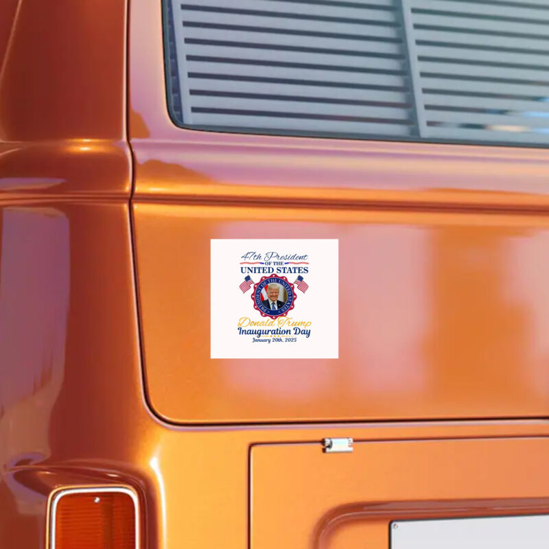 Commemorate History: President Trump Inauguration Day 2025 Collectible Sticker 9 President Donald Trump Inauguration Day 2025 Memorabilia Sticker1