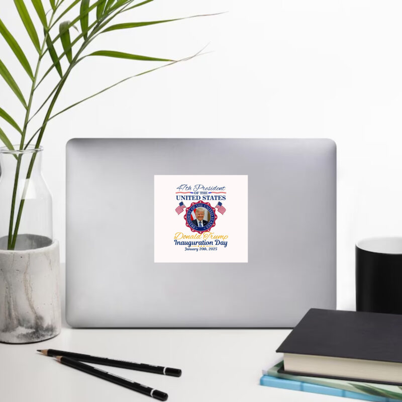 Commemorate History: President Trump Inauguration Day 2025 Collectible Sticker 10 President Donald Trump Inauguration Day 2025 Memorabilia Sticker2