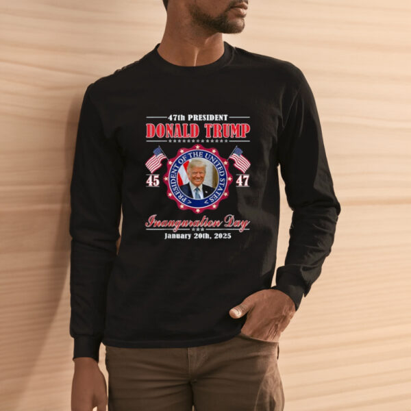 President Donald Trump Inauguration Day 2025 Memorabilia T-Shirt3