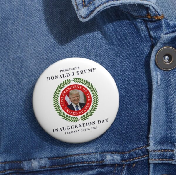 President Trump Inauguration Day Pin Button2