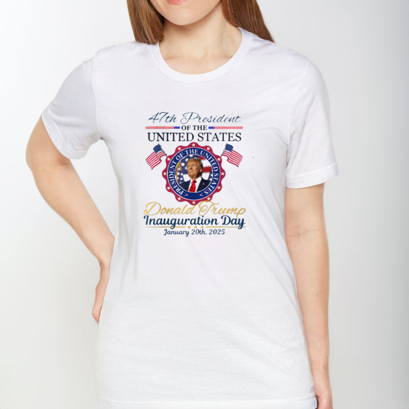 Inauguration Day 2025: Commemorate History with the President Donald Trump Tee Shirt 8 The Inauguration Day 2025 Memorabilia President Donald Trump Tee Shirt