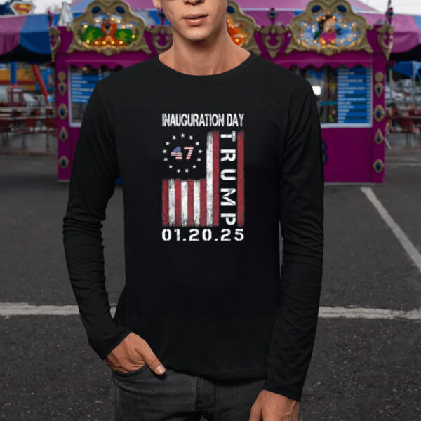 The Trump Inauguration Day 2025 47th President USA Flag T-Shirt1
