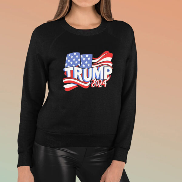 Trump 2024 USA flag shirt