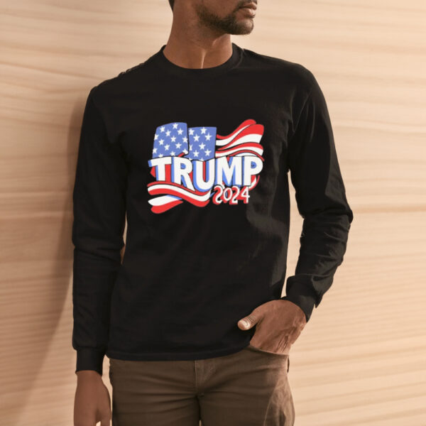 Trump 2024 USA flag shirt3