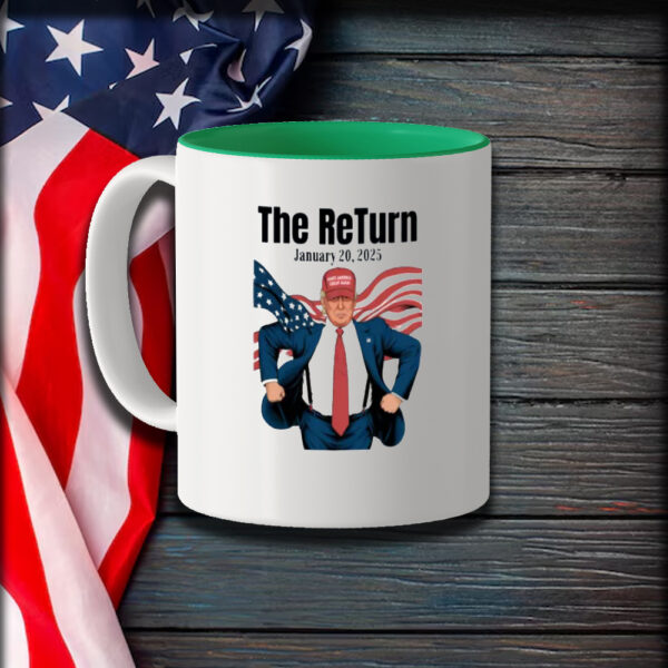 Trump 2025 Inauguration Day Mug, Trump Superhero Graphic Mug1