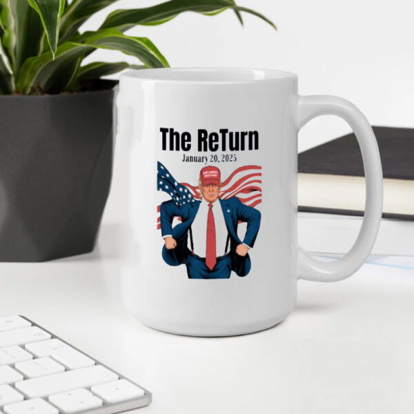 Trump 2025 Inauguration Day Mug, Trump Superhero Graphic Mug2