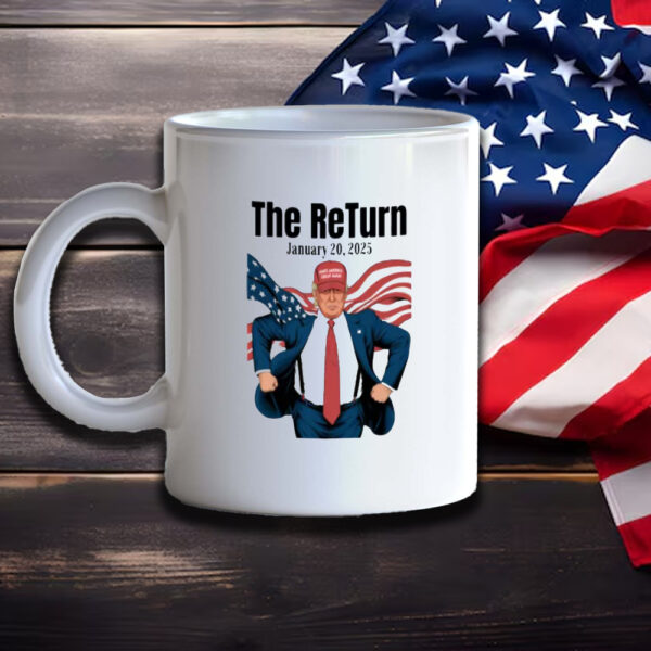 Trump 2025 Inauguration Day Mug, Trump Superhero Graphic Mug3