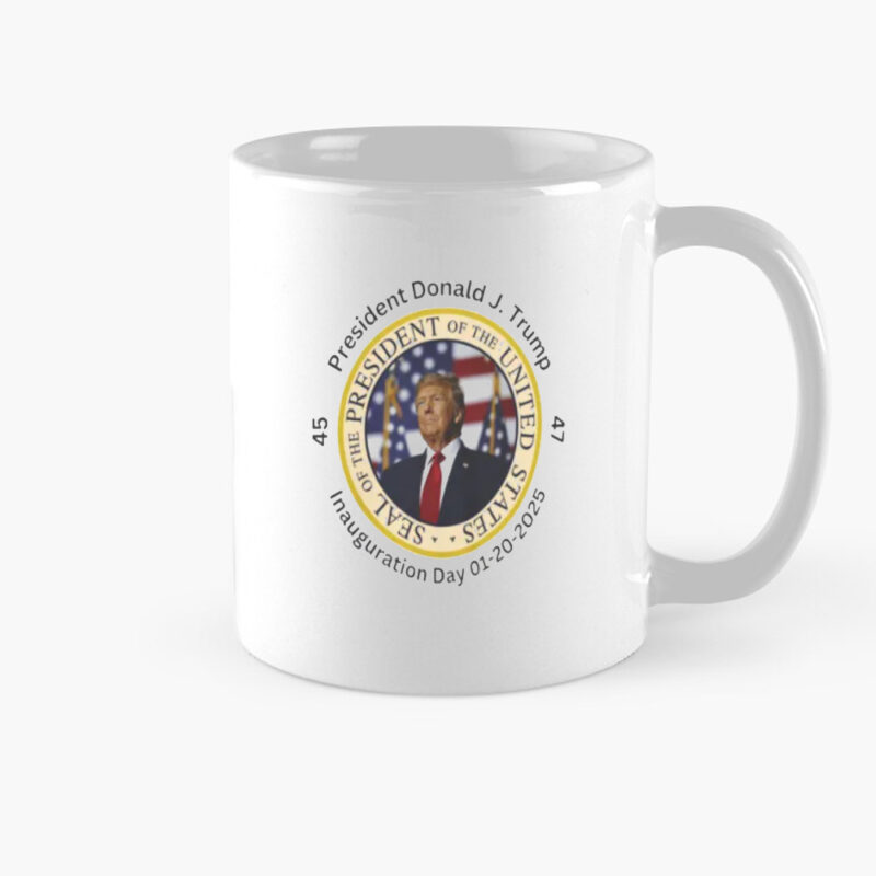Trump 2025 Inauguration January 20 Party Mug: Celebrate the Future 8 Trump 2025 Inauguration January 20 Party Mug