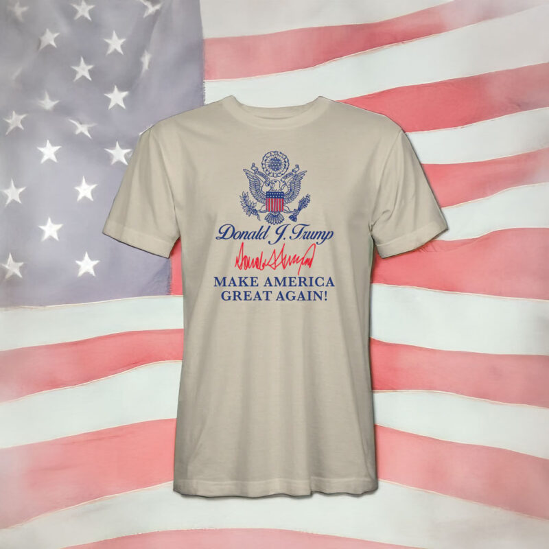 Trump 2025: Make America Great Again Signature T-Shirt 6 Trump 2025 Signature Make America Great T-Shirt