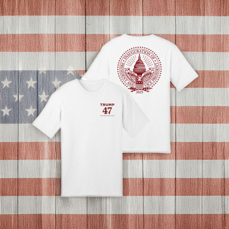 Trump 47 Inaugural Seal White T-Shirt 10 Trump 47 Inaugural Seal White T-Shirt